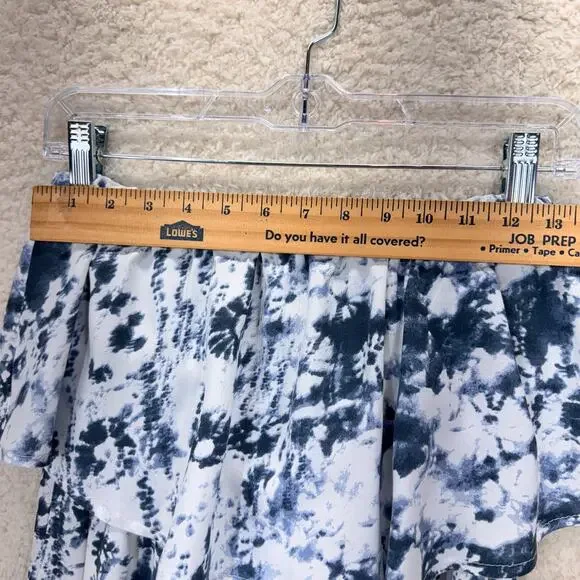 Japna Maxi Dress Women Size Medium Strapless Ruffle Tie Dye Tassel Boho Beach - Picture 3 of 12